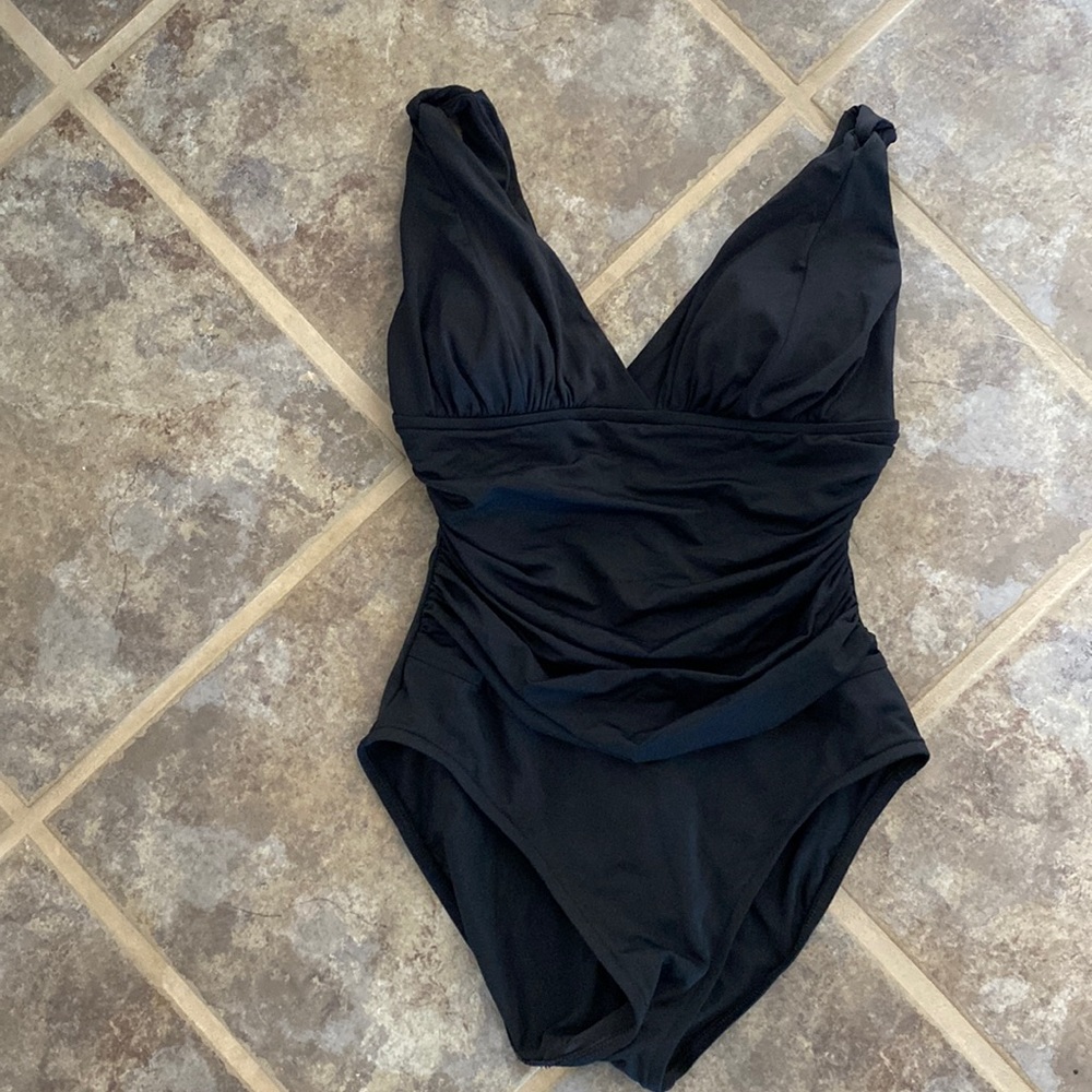 A.N.A black retro one piece Size S